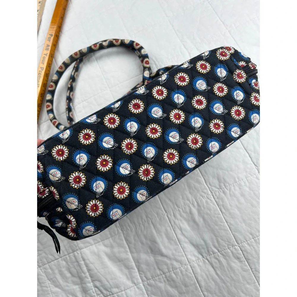 Vera Bradley Quilted Owl Floral‎ Pattern Satchel Handbag